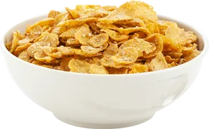 Bowlof Corn Flakes Cereal PNG image