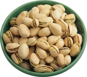 Bowlof Pistachios Top View PNG image