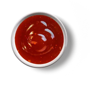 Bowlof Red Sauce Top View PNG