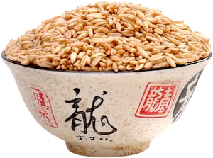 Bowlof Uncooked Rice PNG image