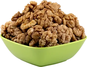 Bowlof Walnuts Healthy Snack PNG image