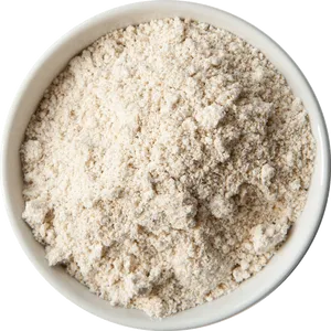 Bowlof White Flour Top View PNG image