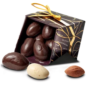 Box Of Chocolate Almonds PNG 5