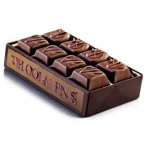 Box Of Chocolate Bars PNG Ucp