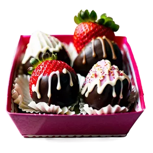 Box Of Chocolate Dipped Strawberries PNG 27 PNG