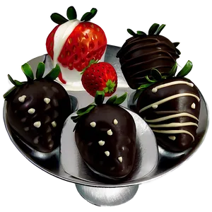 Box Of Chocolate Dipped Strawberries PNG Xod71 PNG