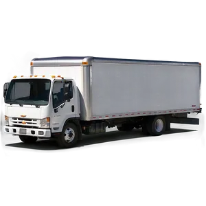 Box Truck On Road PNG 06132024