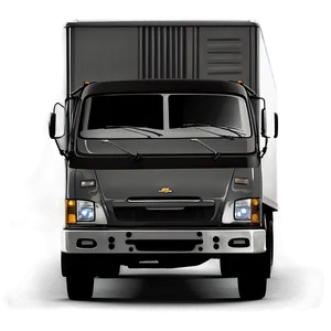Box Truck On Road PNG 80