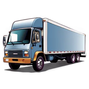 Box Truck Vector Art Png 06132024 PNG image