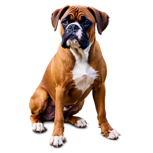 Boxer Dog PNG Khg55