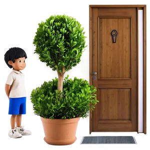 Boxwood Entryway PNG Tdk