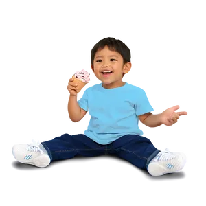 Boy Eating Ice Cream PNG Kmu88 PNG