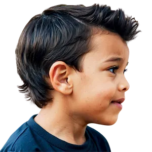 Boy Hair Side View PNG Etk87 PNG