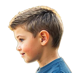 Boy Haircut Cartoon PNG 06282024 PNG