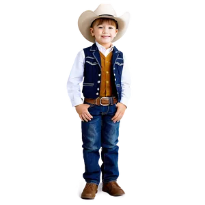 Boy In Cowboy Hat PNG Mek2 PNG