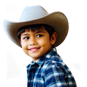 Boy In Cowboy Hat PNG Rhw89