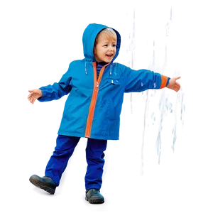 Boy In Raincoat PNG Bkj11