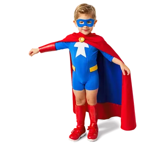 Boy In Superhero Cape PNG 05212024 PNG