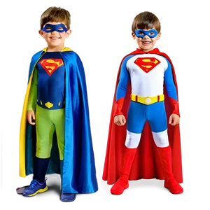 Boy In Superhero Cape PNG 05212024