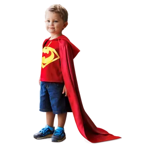 Boy In Superhero Cape Png Sjf53 PNG image