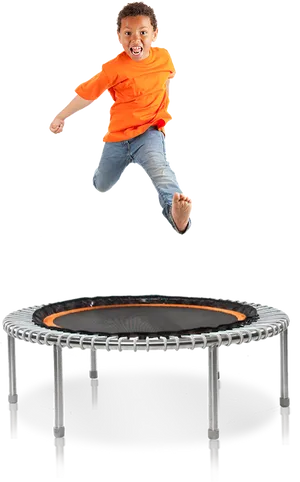 Boy Jumping Near Trampoline PNG image