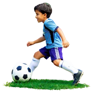 Boy Playing Soccer PNG Eyf83