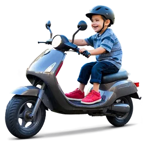 Boy Riding Scooter Png Kgn87 PNG image