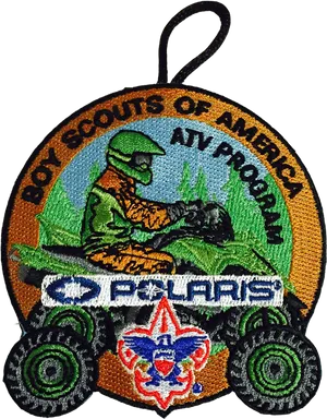 Boy Scouts A T V Program Patch PNG image