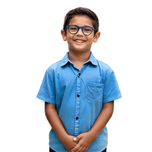 Boy Wearing Glasses PNG 05212024 PNG