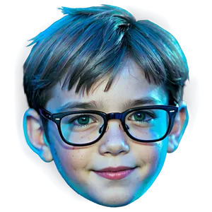 Boy Wearing Glasses PNG 05212024 PNG