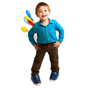 Boy With Balloons Png 05212024 PNG image