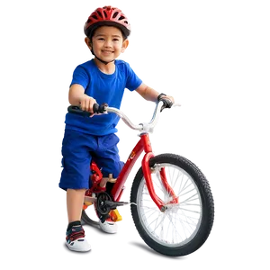 Boy With Bicycle PNG Van85