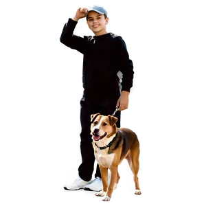 Boy With Dog PNG 05212024