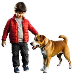 Boy With Dog Png Ltb31 PNG image