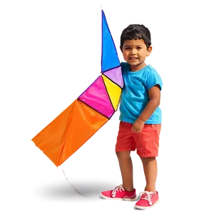 Boy With Kite PNG Fcu