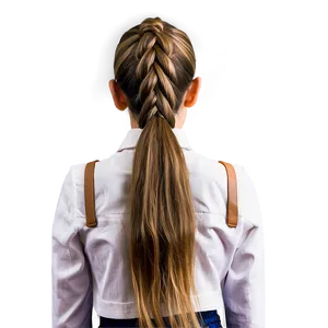 Braided Ponytail Look Png 32 PNG image