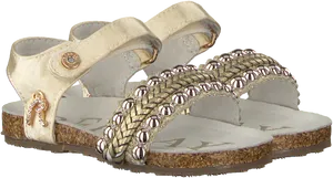 Braided Strap Cork Sandals PNG image