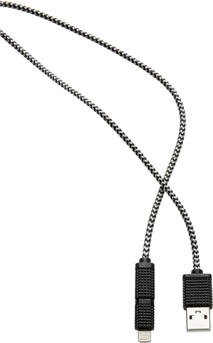 Braided U S B Lightning Cable PNG image