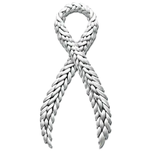 Braided White Ribbon Png 66 PNG image