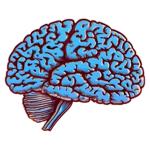 Brain Activity Outline PNG 17