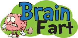 Brain Fart Cartoon Graphic PNG image