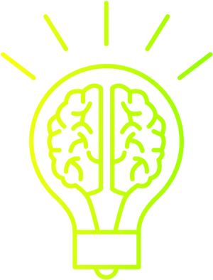 Brain Lightbulb Innovation Concept PNG