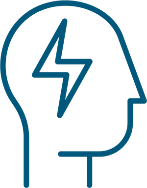 Brain Stress Symbol Icon PNG image