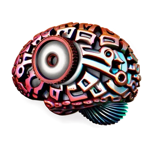 Brain With Gears PNG Abj