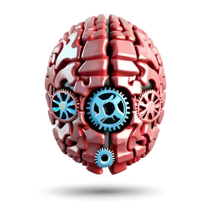 Brain With Gears PNG Hdo64