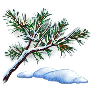 Branches With Snow PNG Dsf PNG
