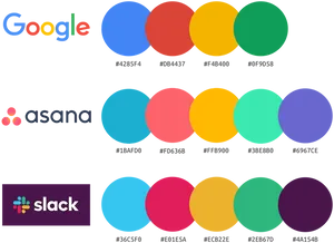 Brand Color Palette Comparison PNG image