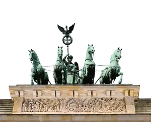 Brandenburg Gate Quadriga Statue PNG image