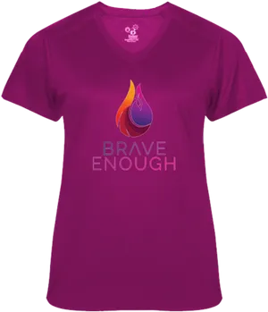 Brave Enough Womens T Shirt PNG image