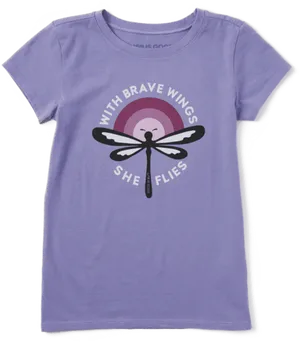 Brave Wings Dragonfly Tshirt PNG image